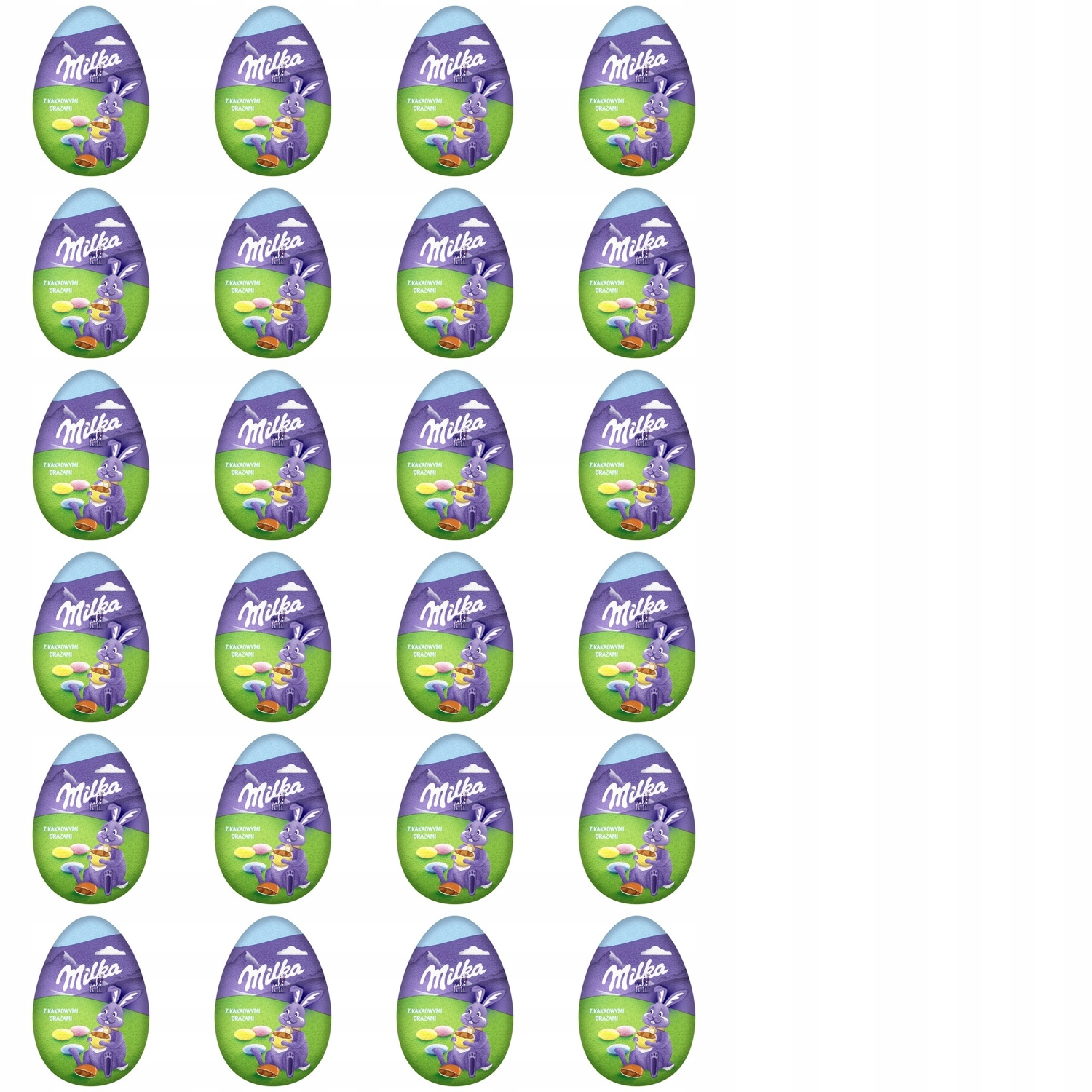 Levně 24 x 50 g Milka funny eggs velikonoční vajíčka Karton