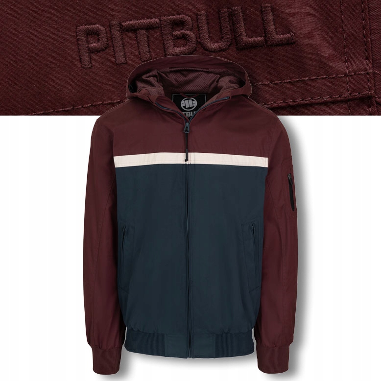 Pánská přechodová bunda s kapucí Pitbull 2 Color Longwood Větrovka