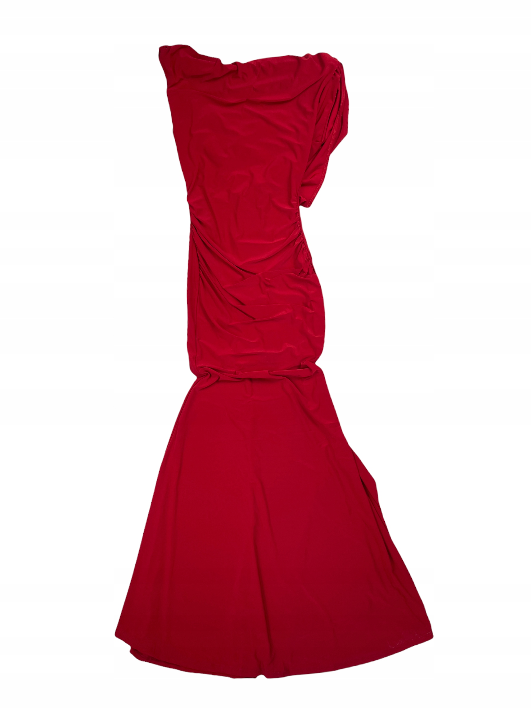 Dlouhá červená šaty Kim Cine S