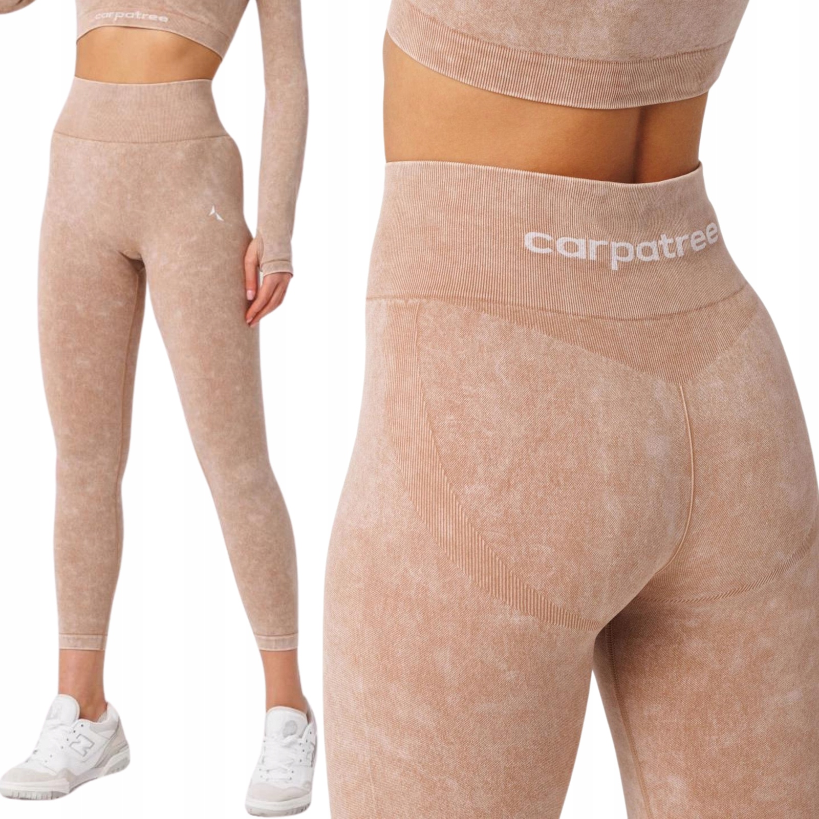 Damskie Legginsy Sportowe Carpatree Yasmine Na Siłownię Seamless R Xs