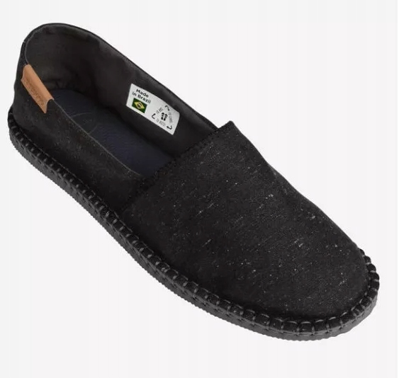 HAVAIANS ЭСПАДРИЛЬИ МУЖСКИЕ ЧЕРНЫЕ СКОЛЬЖЕНИЯ 37 Z_A