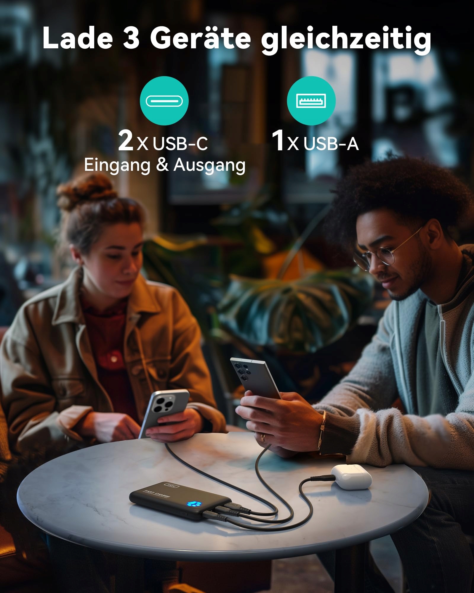 INIU Power Bank 10000mAh USB C PD3.0 for iPhone Samsung iPad — miniatura 9