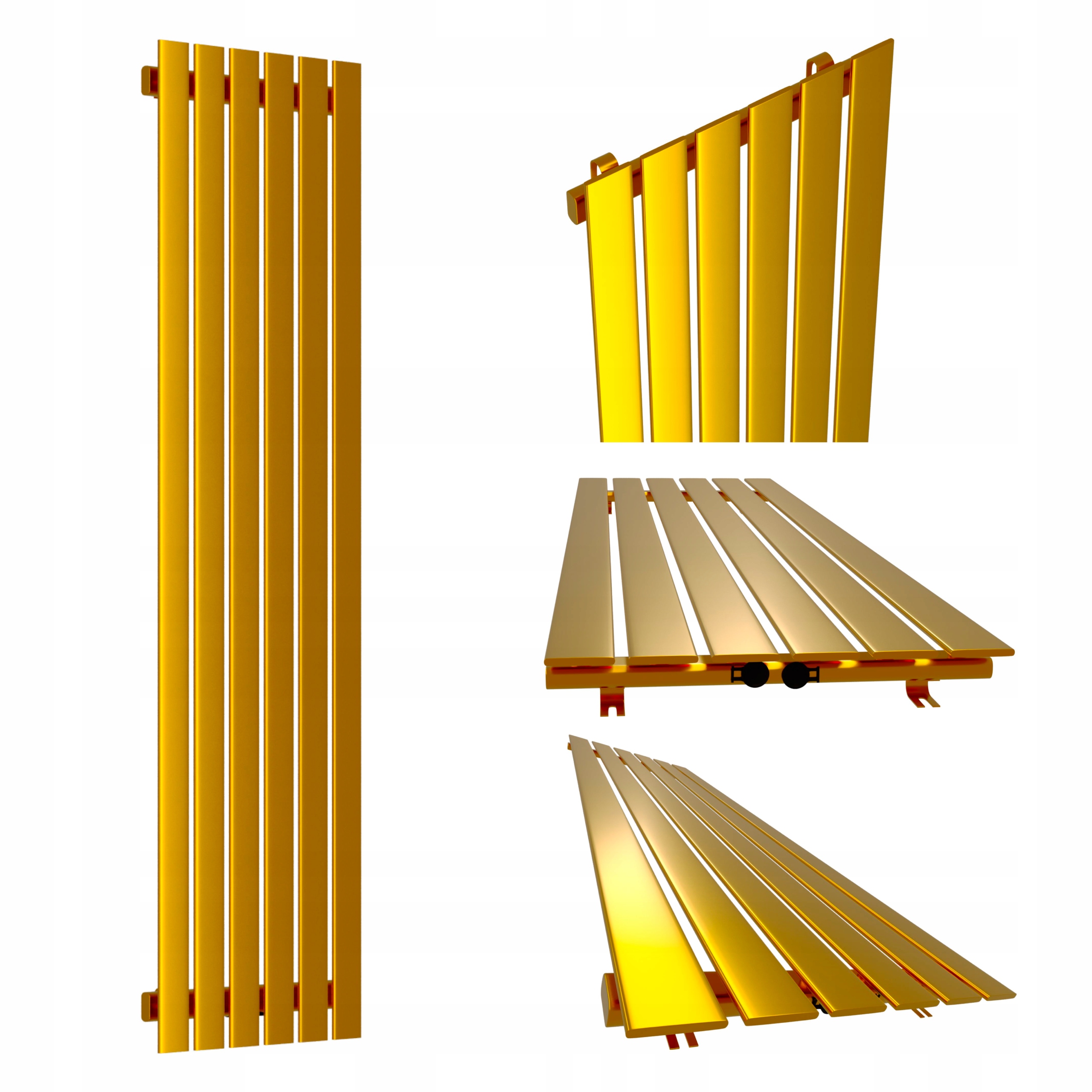 Dekorativní radiátor 120x45 Bello Zlatý