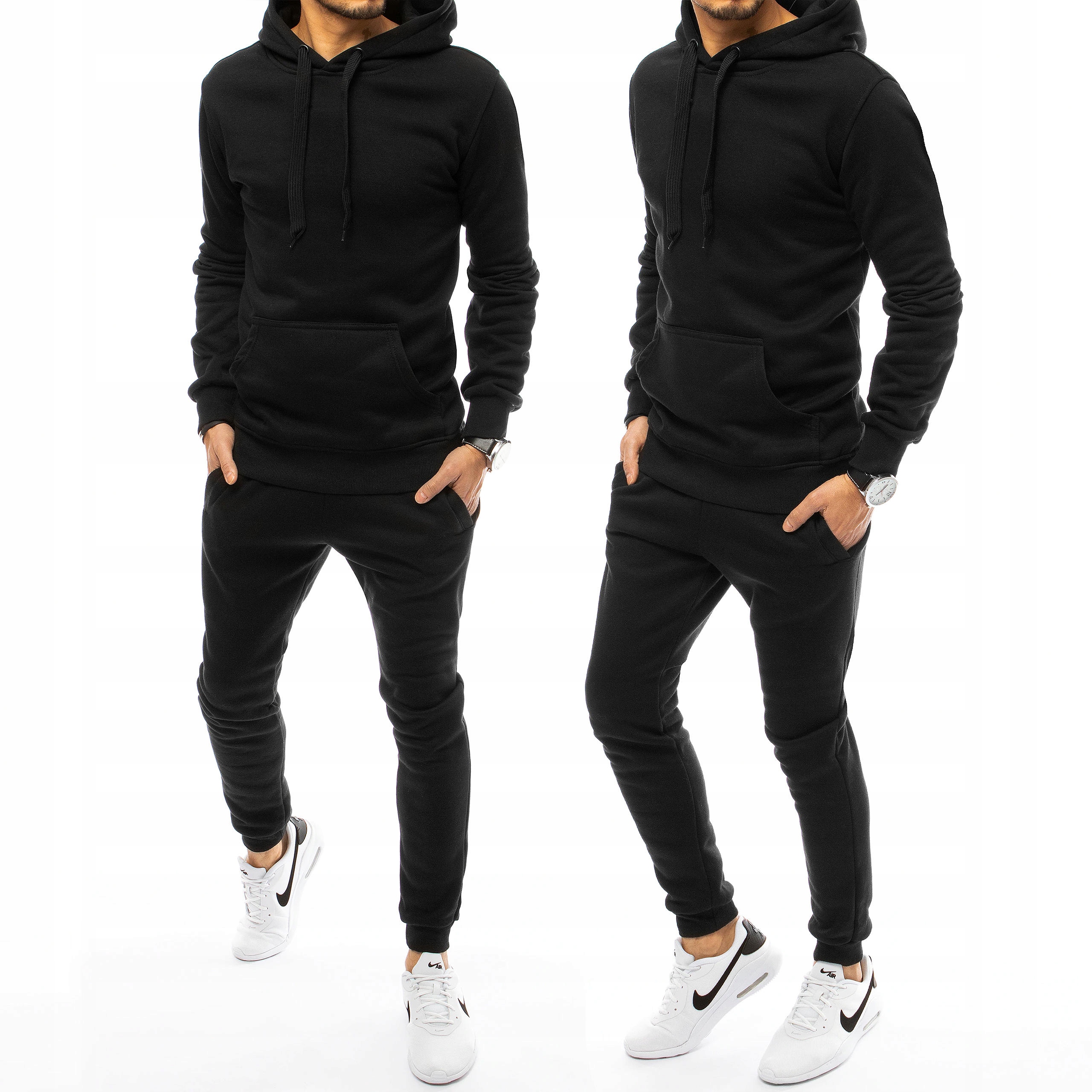 MĘSKI KOMPLET DRESOWY BLUZA SPODNIE ax0383 - L