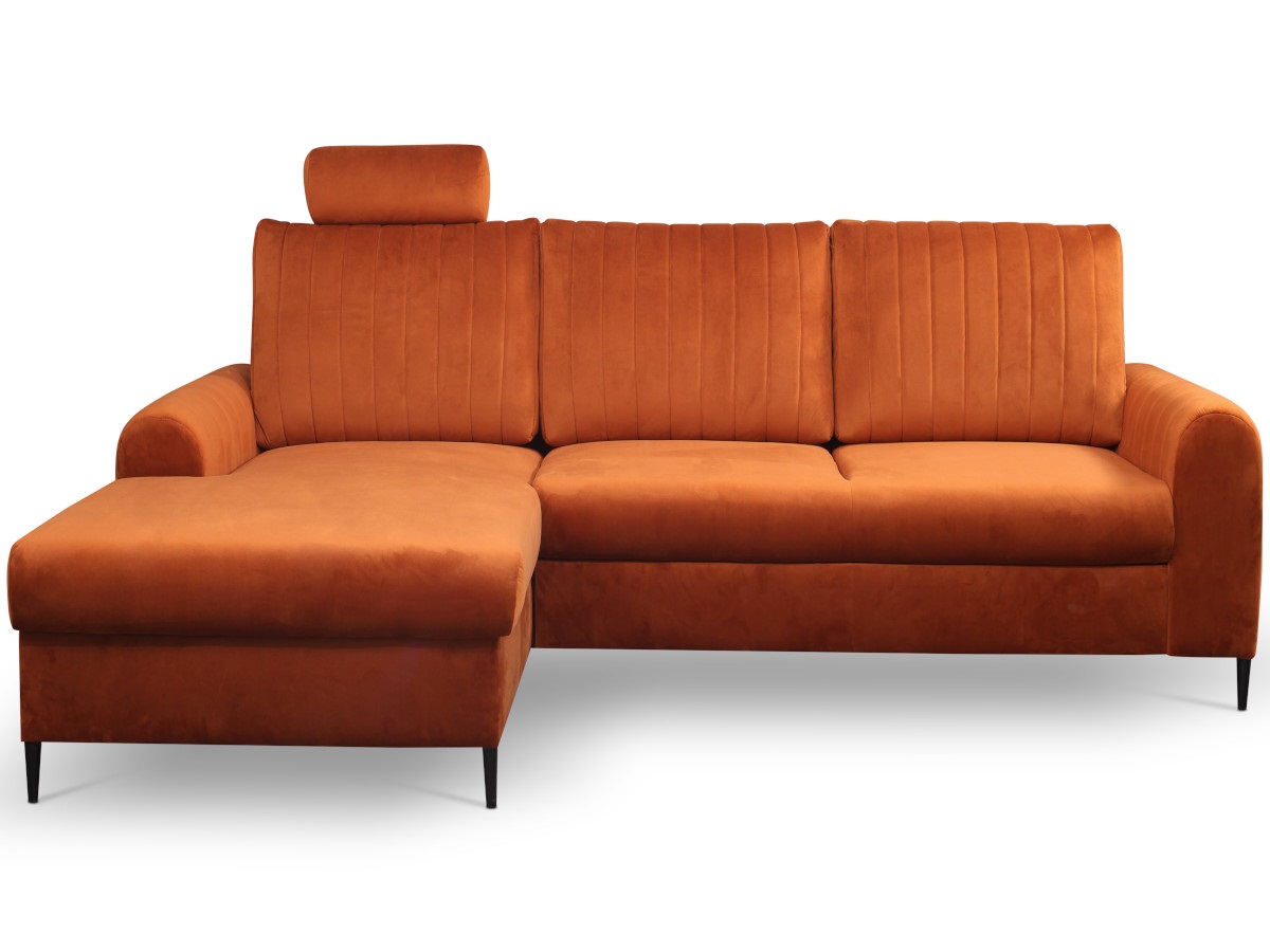 Rozkládací sedací souprava Rohová Sedací Souprava 251×164 Kontejner opěrka hlavy Vero LN09 O-sofa