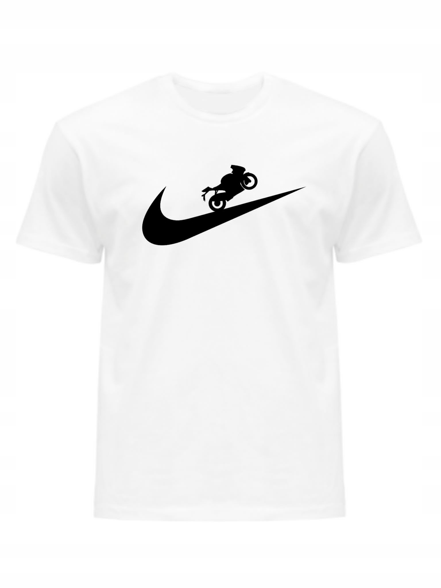 

Koszulka T-shirt Na Motor Męski Biały XXL
