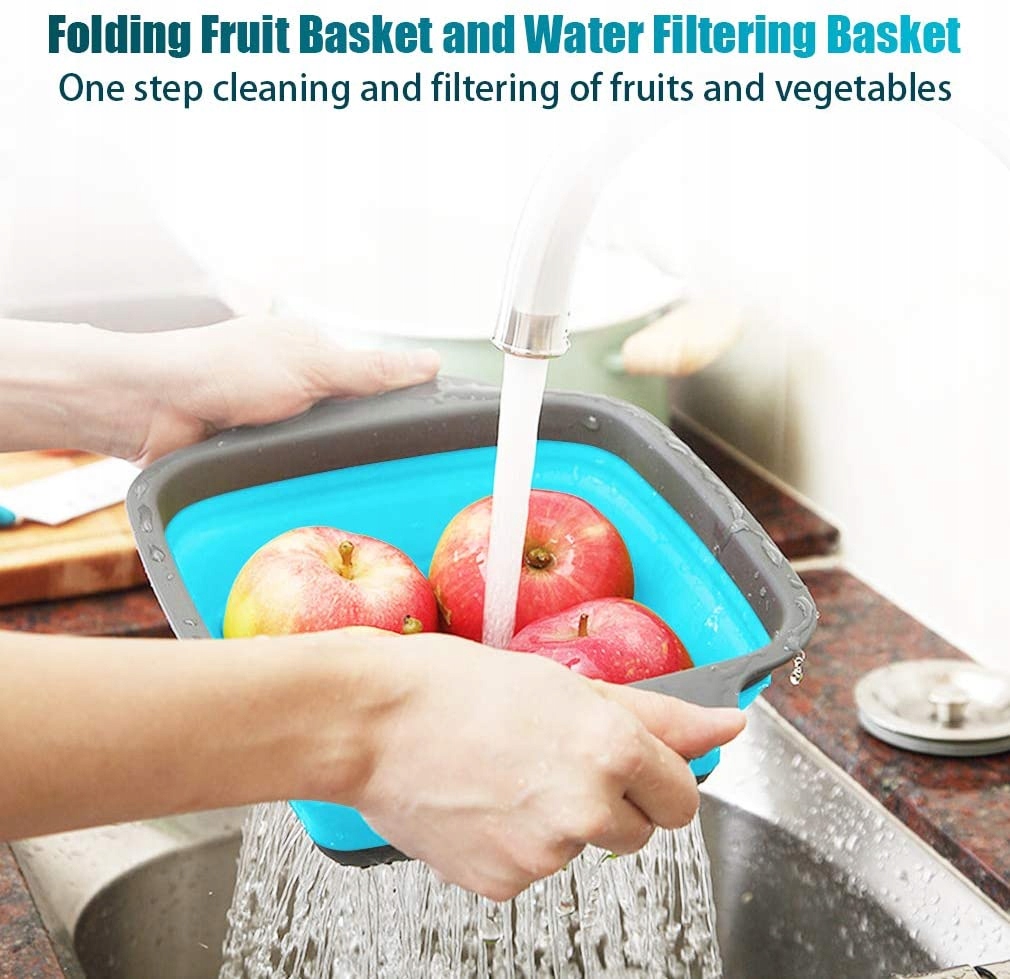 SILIKONOWY DURSZLAK CEDZAK SITKO SKŁADANY OCIEKACZ Marka P&S