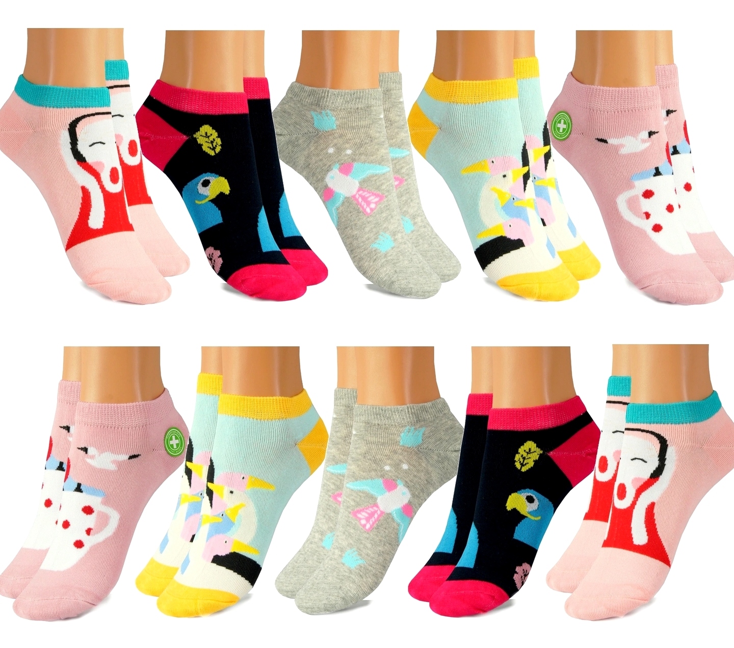 

10 Par Bambusowe Stopki damskie Nowe 39-42