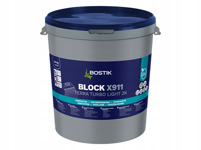 Bostik Block X911 Turbo Light 24KG-Hybrydowa masa hydroizolacyjna/reaktywna