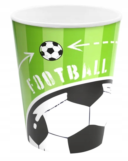 Kubeczki Papierowe Piłka Nożna Football 6 sztuk