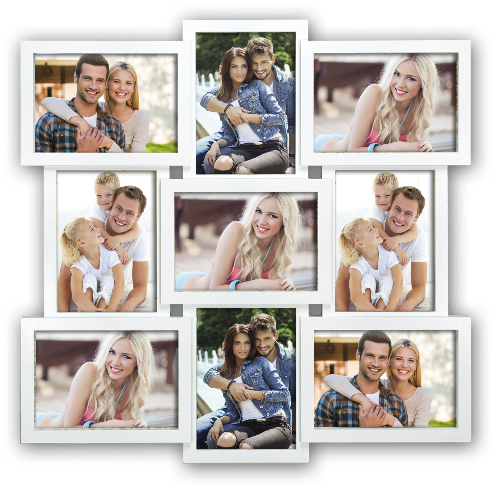 Fotogalerie multirám Xb 14W sada rámečků na fotografie 13x18 cm Bílá