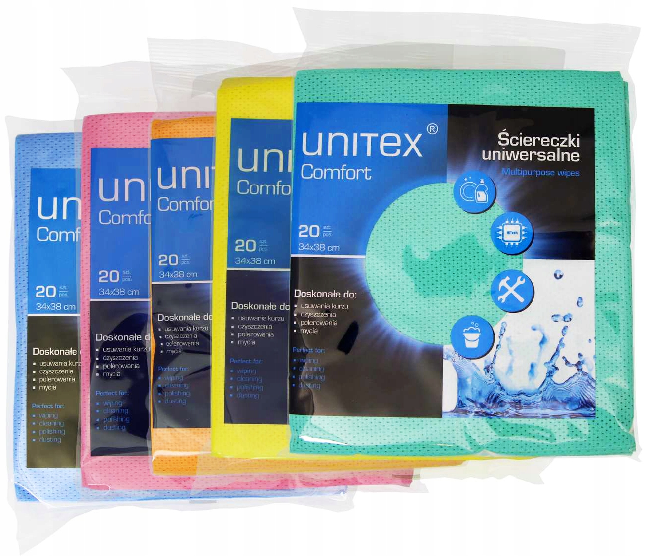 

Ściereczki Uniwersalne Bardzo Chłonne 20SZT Unitex