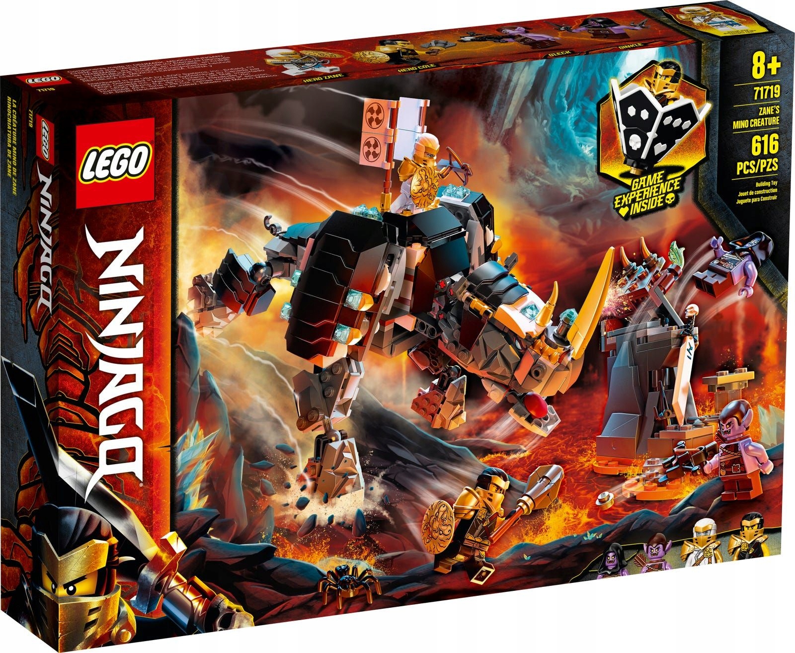 Lego Ninjago 71719 Zaneovo rohaté stvoření Nové