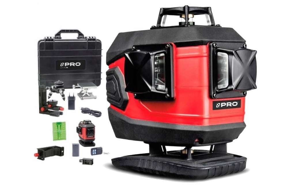 Pro Laser Wieloliniowy (zielona wiązka) LK-4DG 30m Osprzęt 3-01-06-L1-123