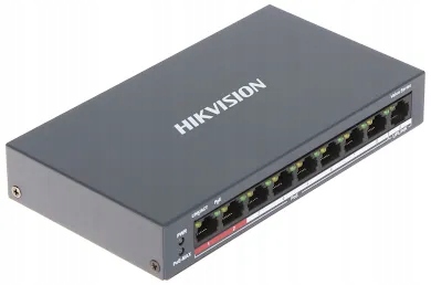 Switch Poe DS-3E0109P-E/M(B) 8-PORTOWY Hikvision