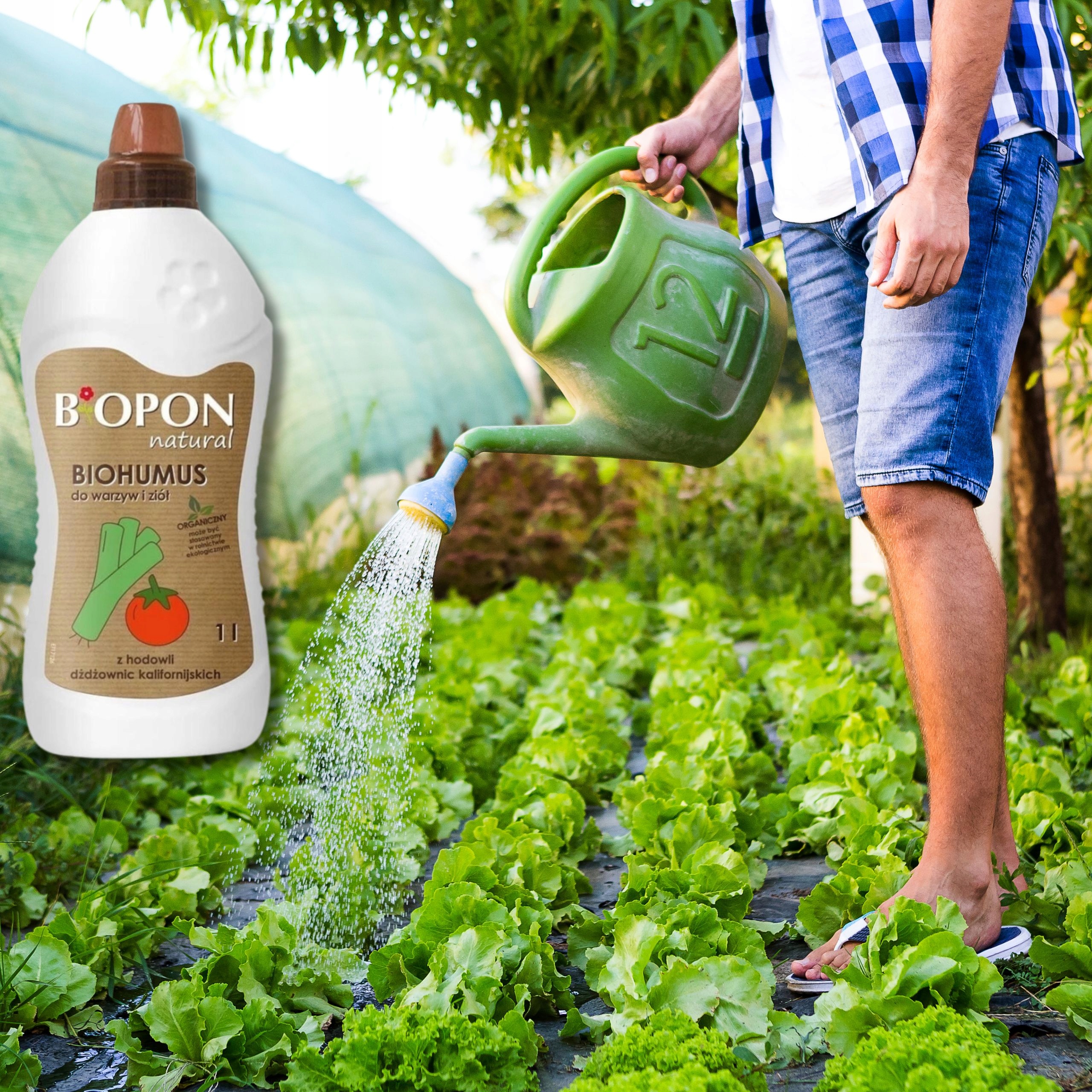 BIOPON NATURAL NAWÓZ BIOHUMUS UNIWERSALNY DO WARZYW I ZIÓŁ 1L ODŻYWCZY Zastosowanie do pielęgnacji kwiatów