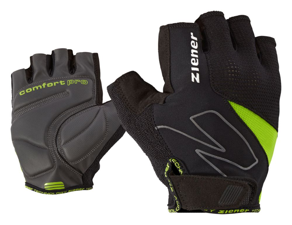 Ziener Crave Lime Green Rękawiczki Rowerowe 7,5