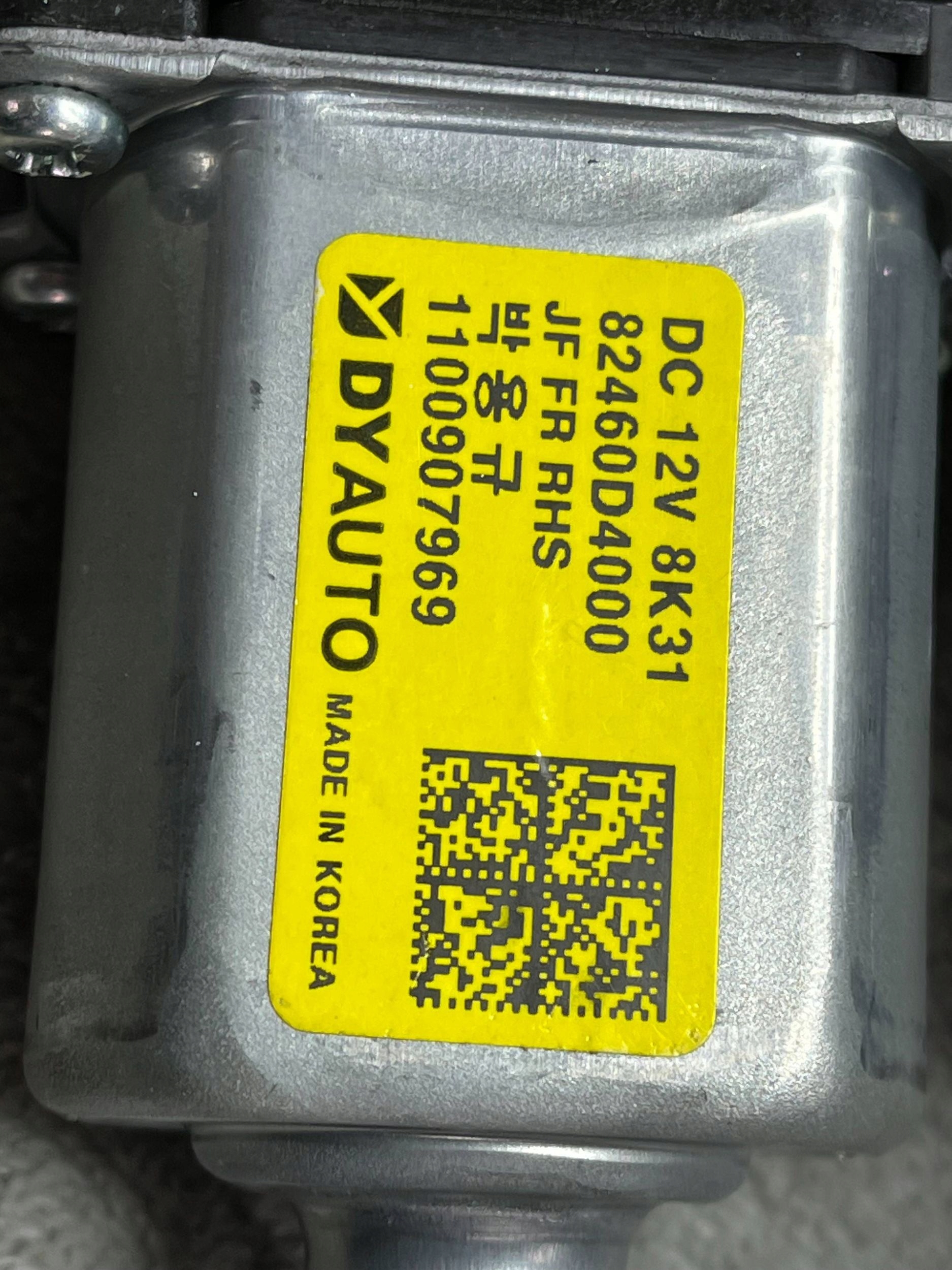 KIA Optima mini motor windows door przednich 2016 82460D4000 !J