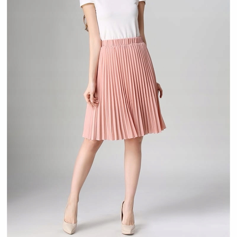 PIĘKNA SPÓDNICA PLISOWANA MIDI KOLORY Marka SNM