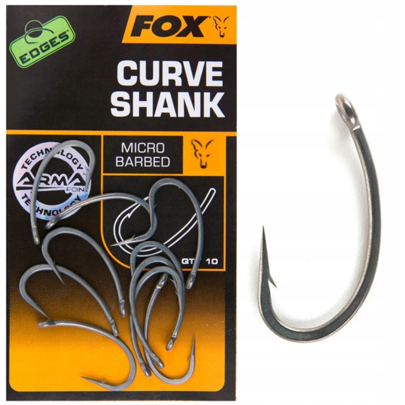 Ostre i Mocne Haczyki Karpiowe Fox Edges Armapoint Curve Shank Nr 6 10szt.