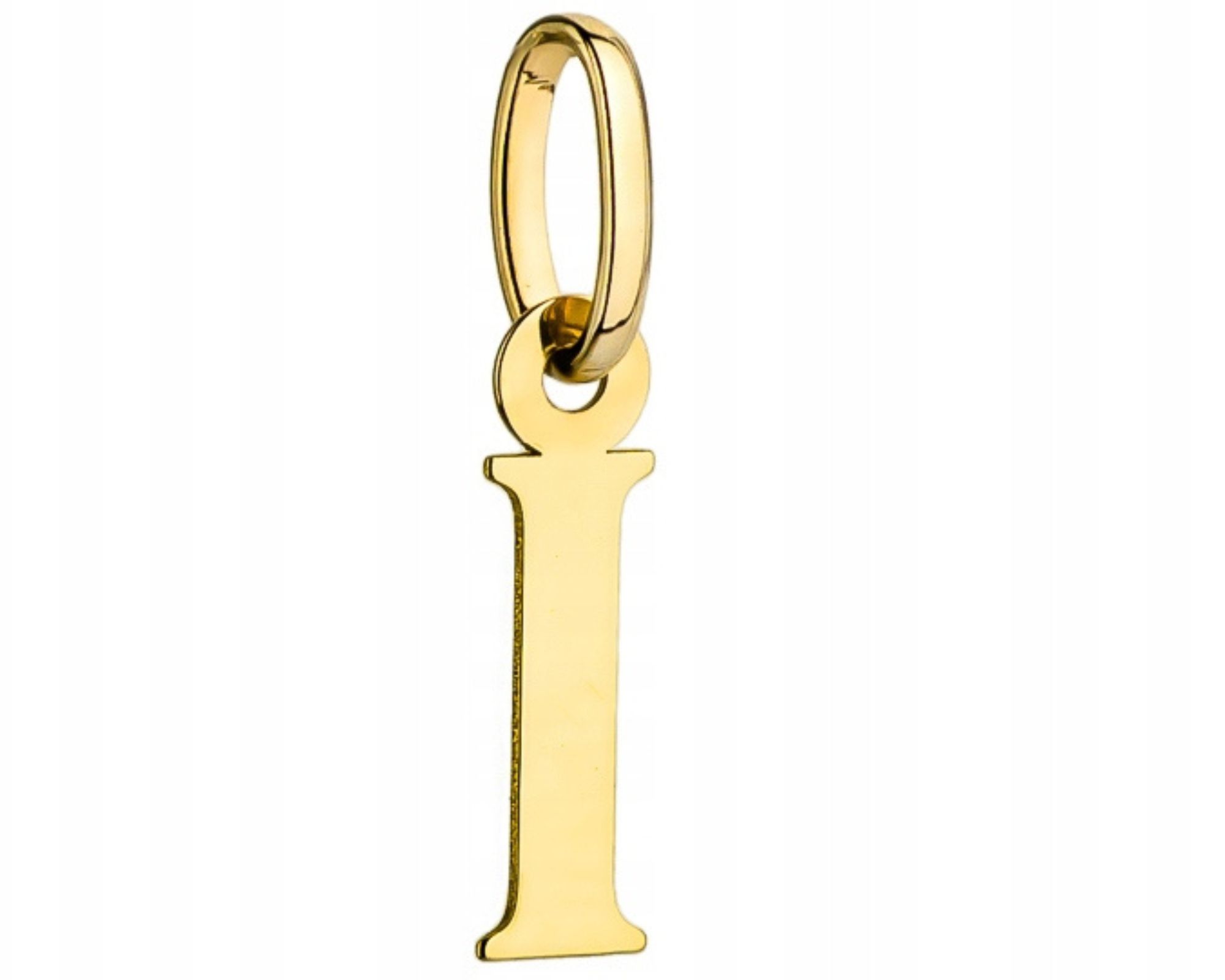 Zlatý přívěsek přívěsek s písmenem I gravírování