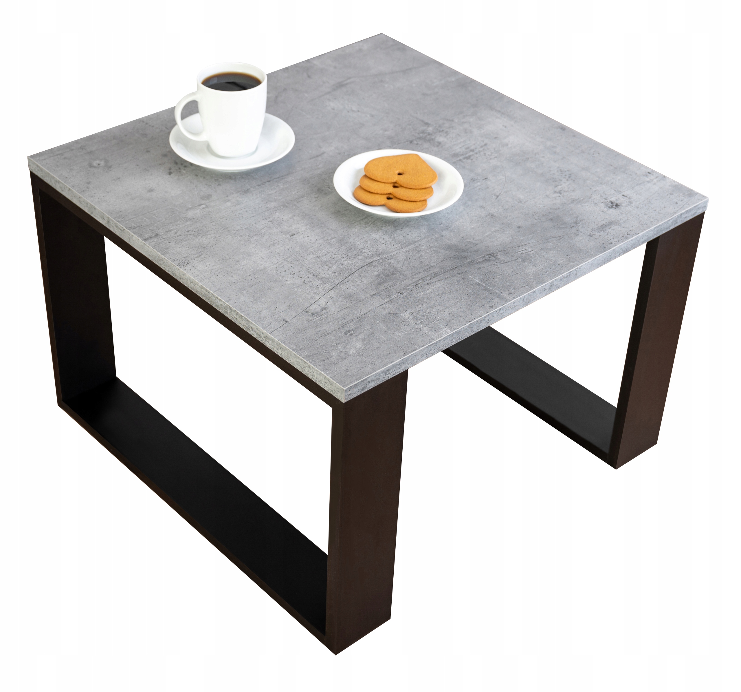

Stolik kawowy ława czarny/beton do salonu loft