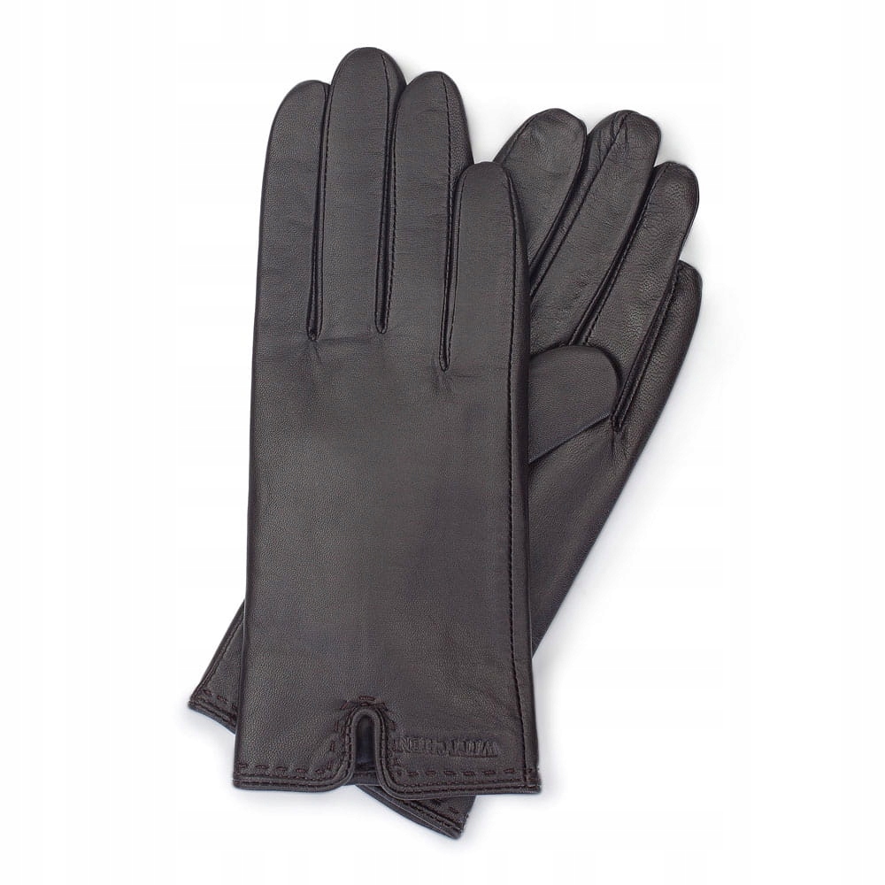 Dámské kožené zateplené rukavice Wittchen 39-6L-213-BB M, elegantní