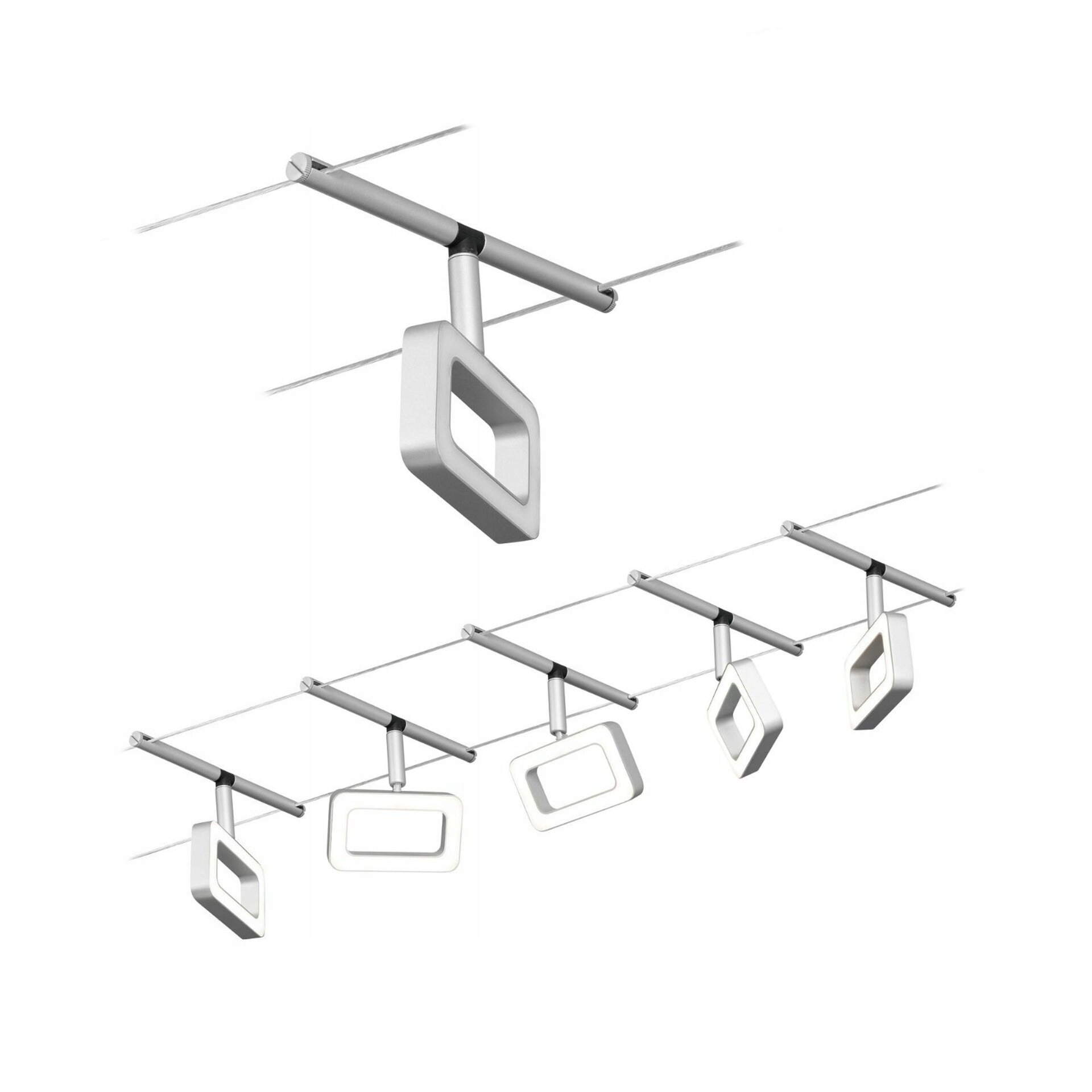 Paulmann Led lankový systém Frame 5x4,8W 3000K matný chróm/chróm sada