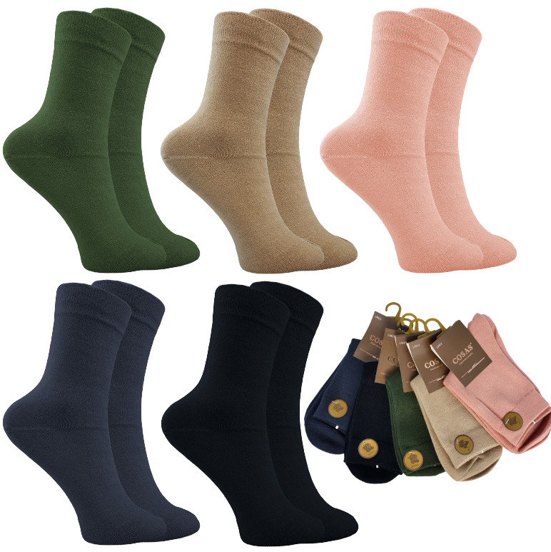 

5x Wełniane Ciepłe Skarpetki Damskie Premium Zima