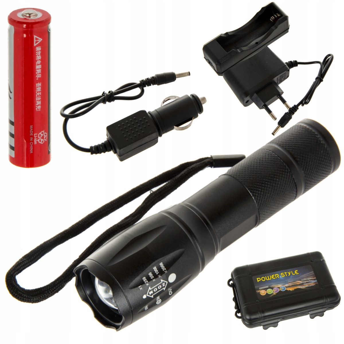 

Latarka Taktyczna Led XML-T6 Zoom Mocna