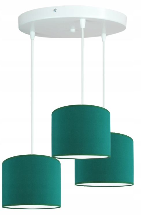 Módní závěsná lampa, stropní lustr, módní stínítko 20 cm, zelená Led