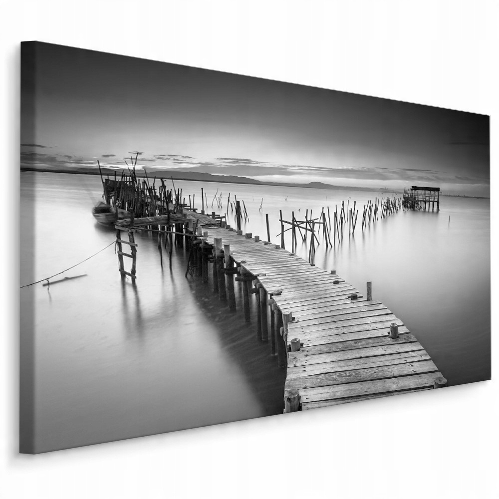 

Obraz 3D Pomost Czarno Biały Krajobraz 120x80