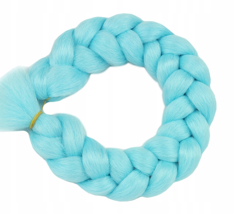 Włosy SYNTETYCZNE do warkoczyków KOLOROWE warkoczyki DOCZEPIANE ŚWIECĄCE Kolor włosów inny