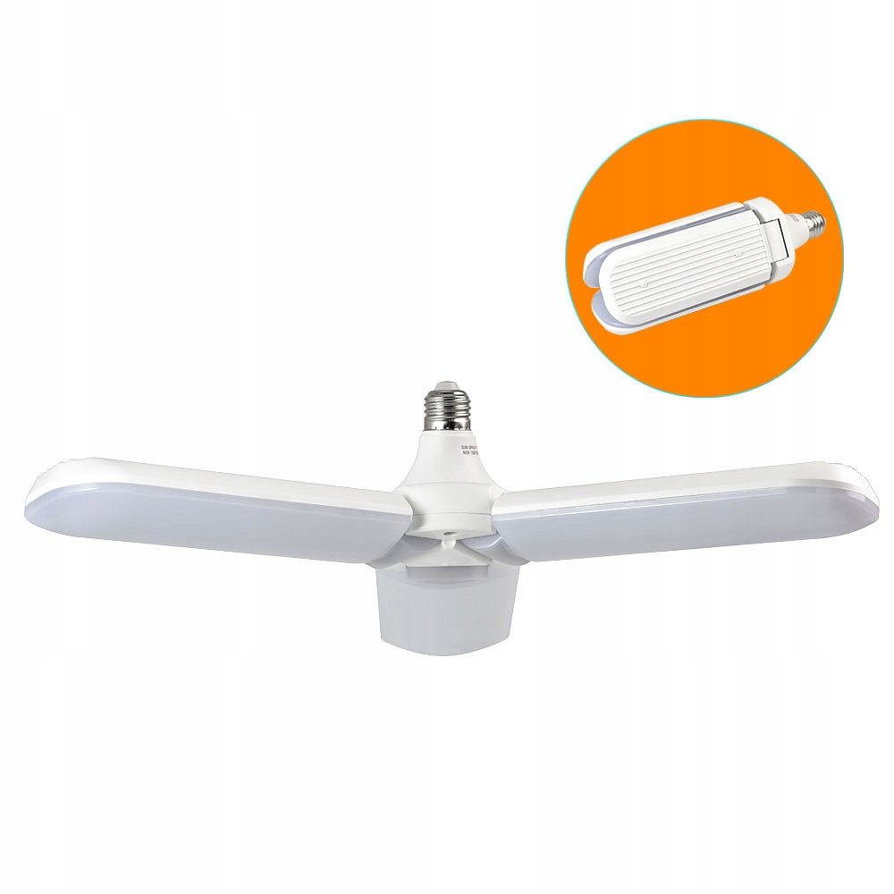 

Żarówka lampa Led E27 45W=360W składana zimna biel
