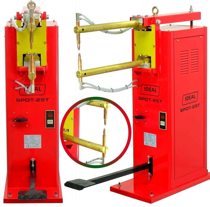 Stacionární svářečka plechů Ideal SPOT-25T 400V 3,5+3,5 mm 25kVA Timer