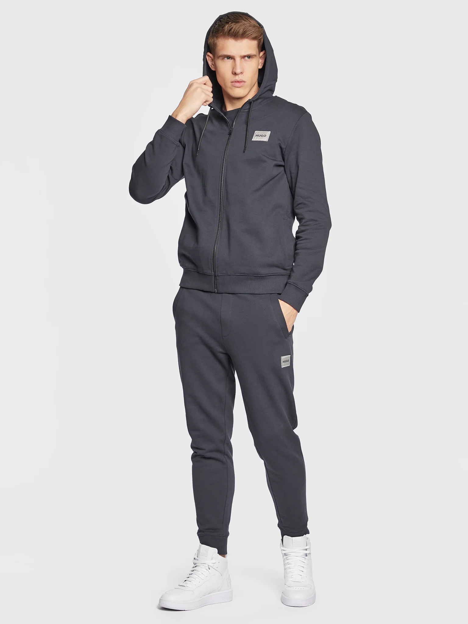 Bluza męska rozpinana HUGO BOSS r. M granatowa Rozmiar M