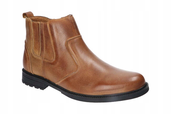 

American CY63 Trzewiki Buty Zimowe Skórzane Br 42