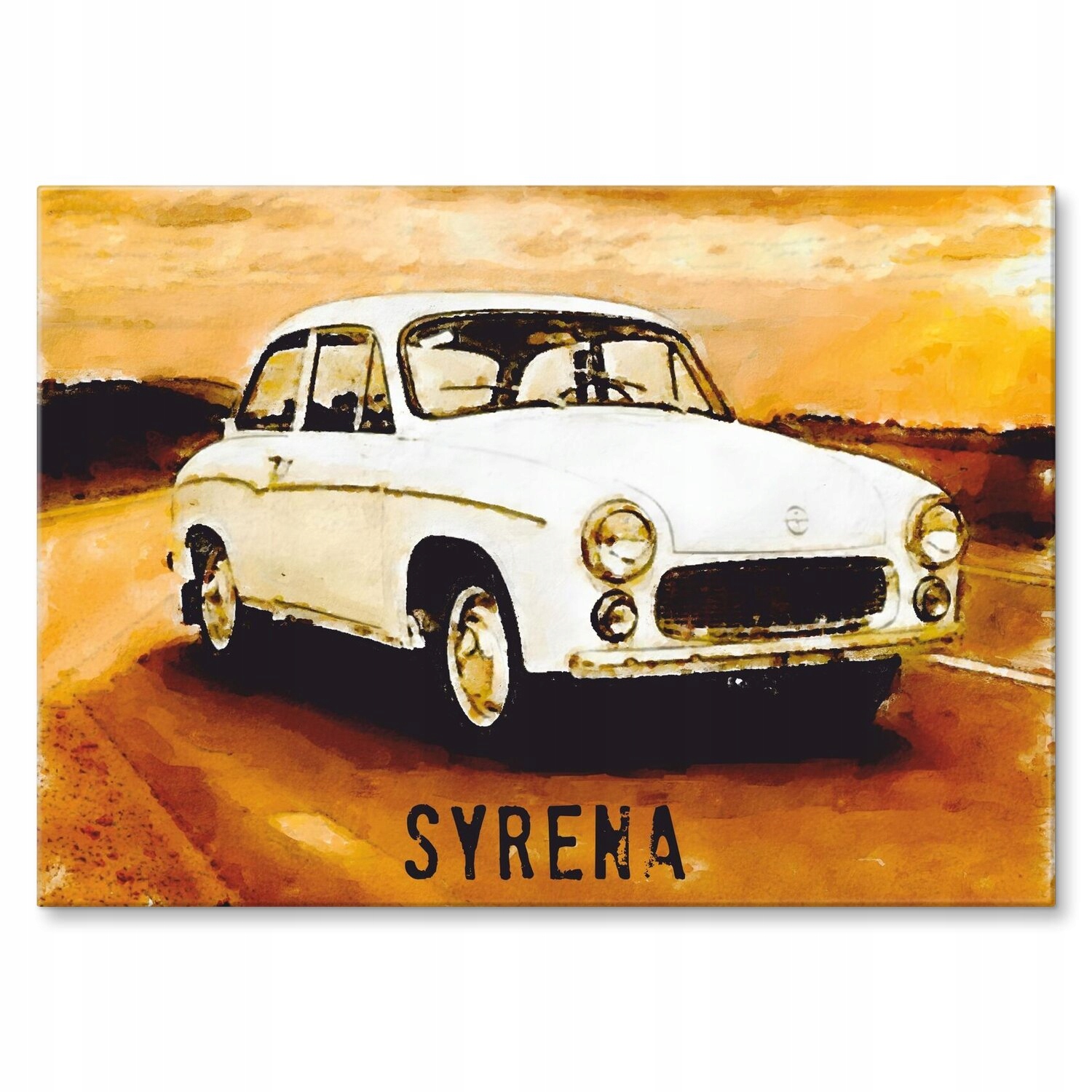Kovový plakát Syrena barva Šidítko Plech 42 x 59,4 cm Dárek