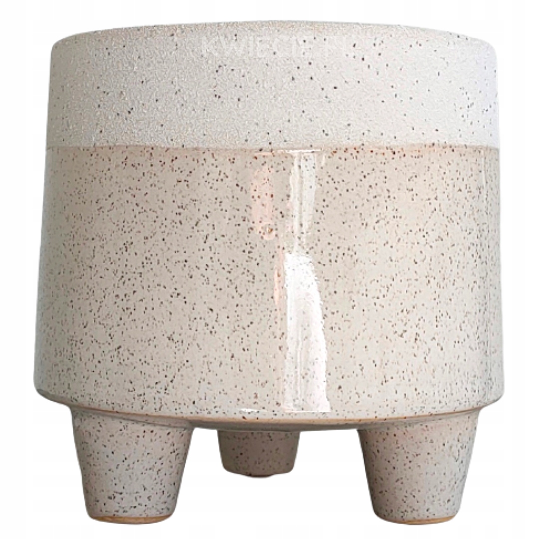 Osłonka CERAMICZNA na nóżkach BEIGE HIPPO Ø 11 cm