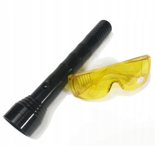 Uv lampa 32 Led s brýlemi, test těsnosti