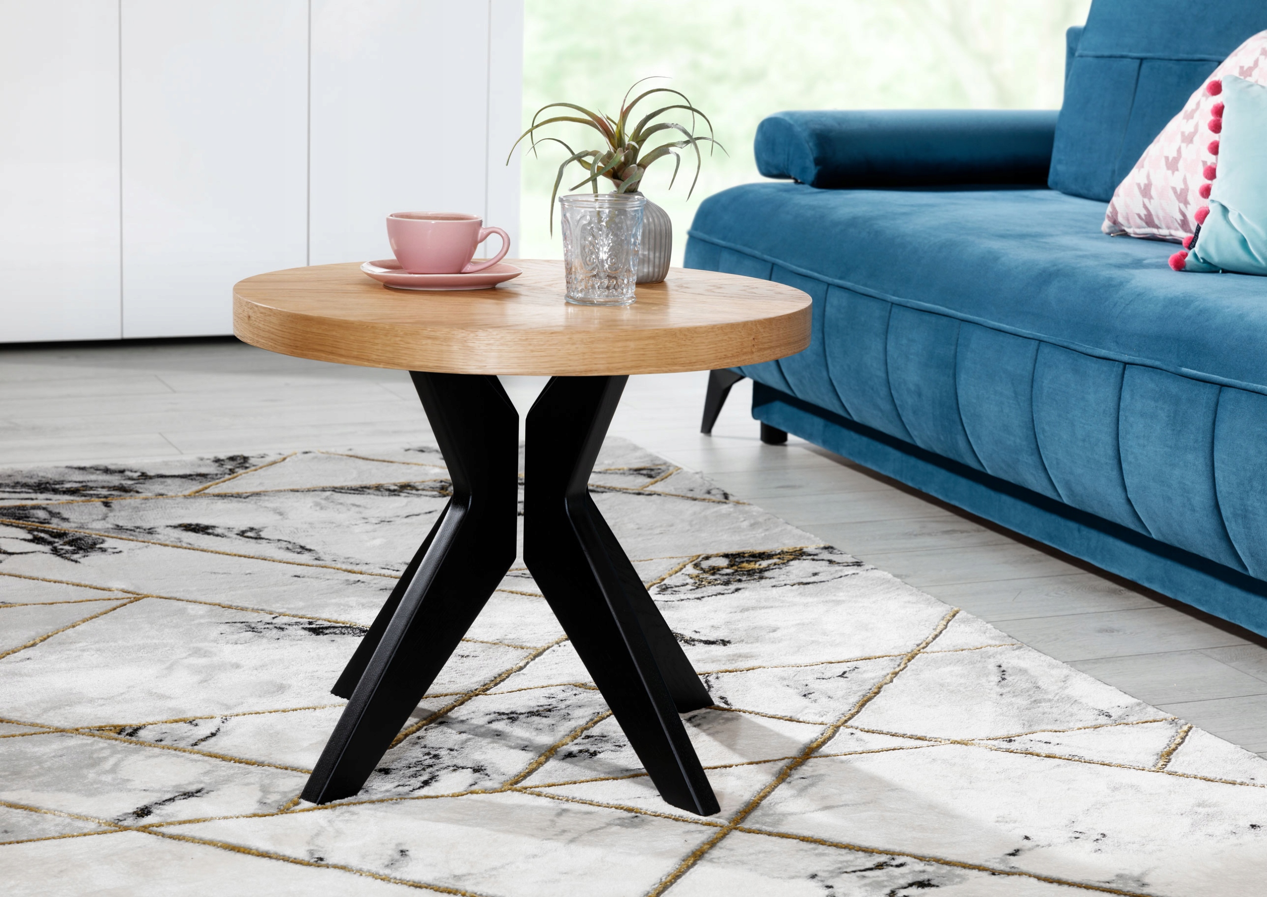 Stolik Wonk dąb/buk