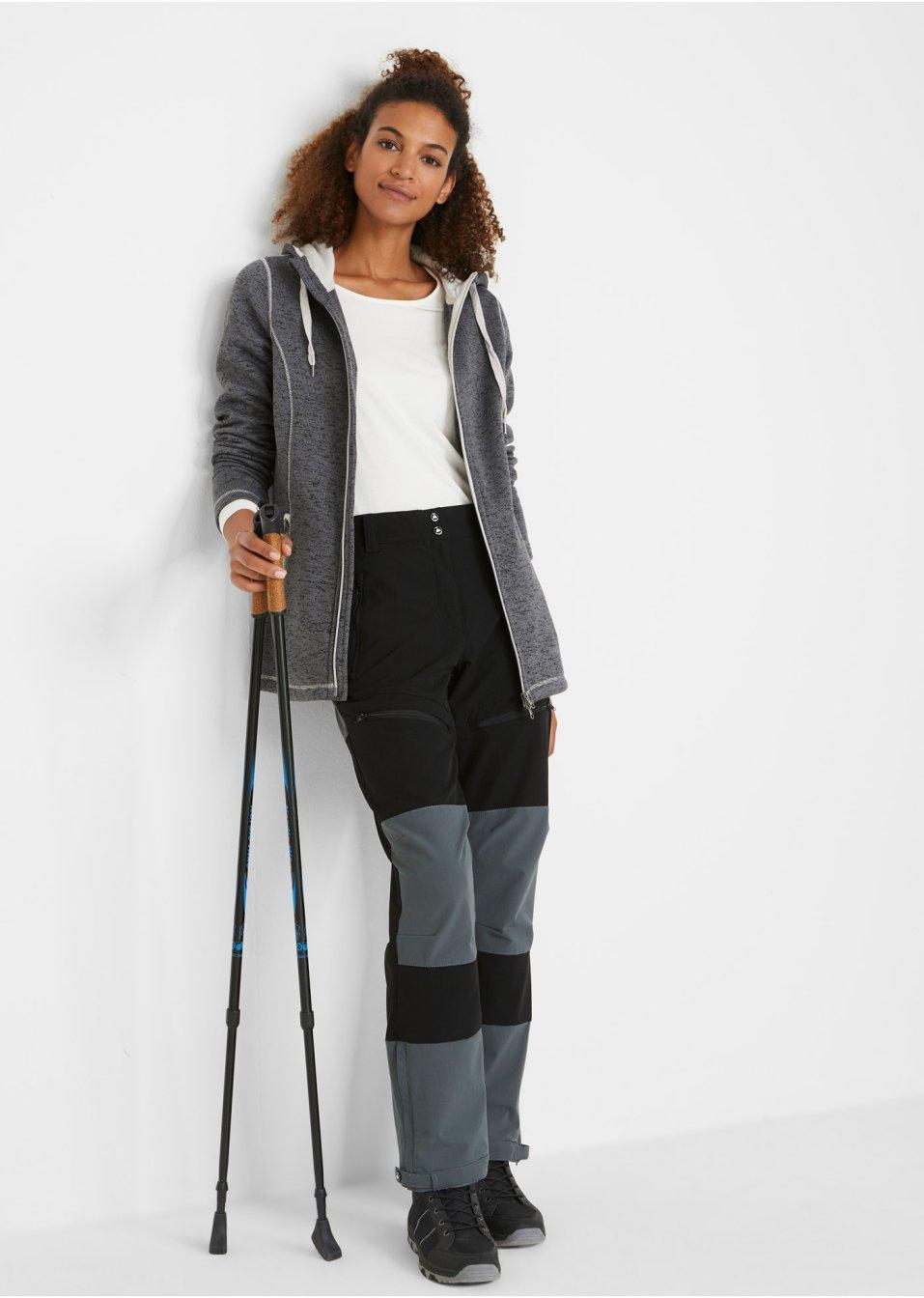 BONPRIX SPODNIE SOFTSHELL__52 Kolor czarny