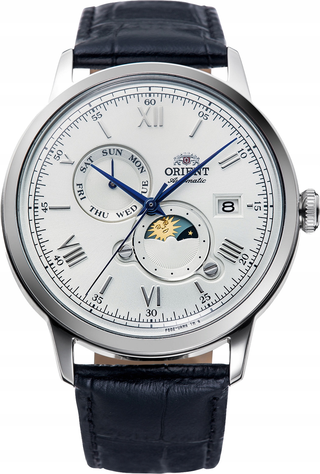 Nové Originální Pánské Hodinky Orient Bambino Sun&Moon RA-AK0802S30B Automat