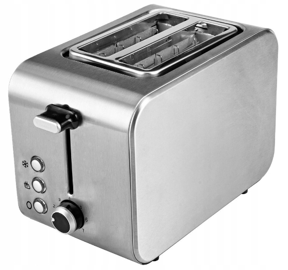 Toustovač 850 W Nerezová Ocel Rozmrazování 7 Režimů
