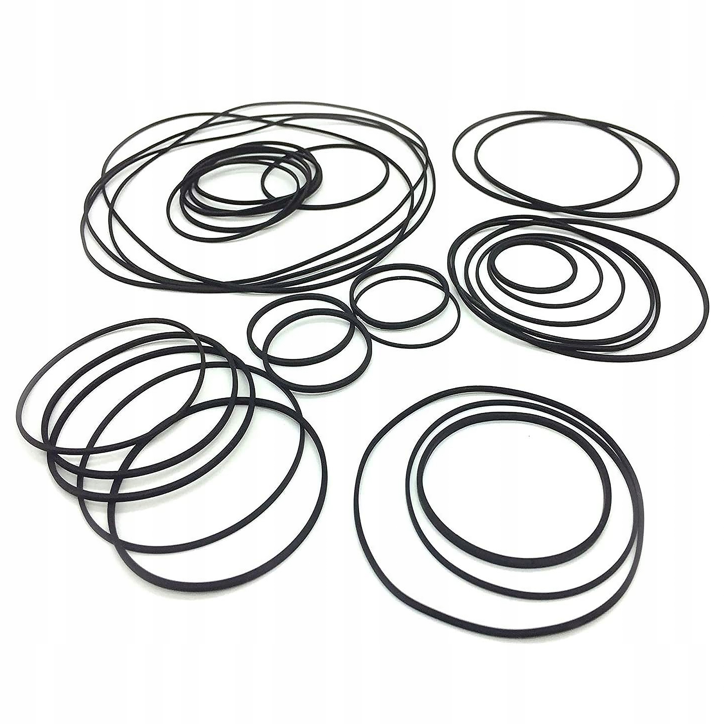 50SZT PASKI NAPĘDOWE DO MAGNETOFONU RADIA WIEŻY KOMPLET CZARNY