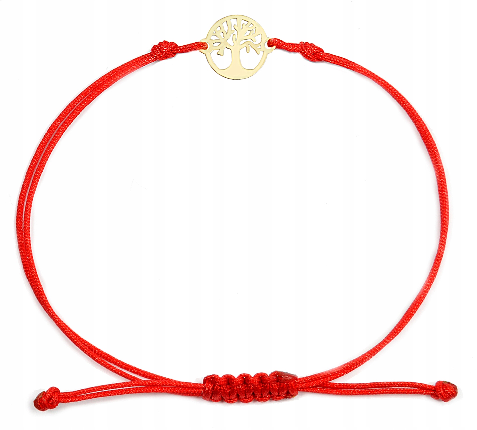Náramek na šňůrce strom štěstí Au 585