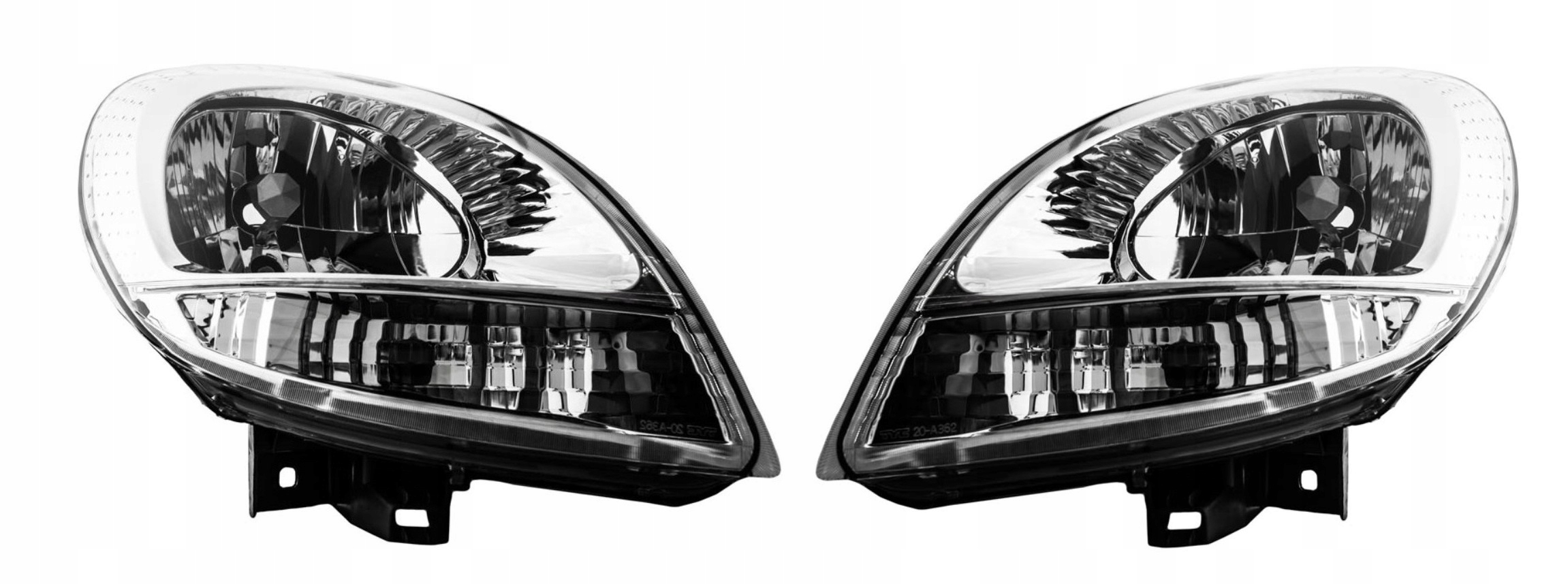 Kangoo Kubistar Světlomety Přední Světla Komplet