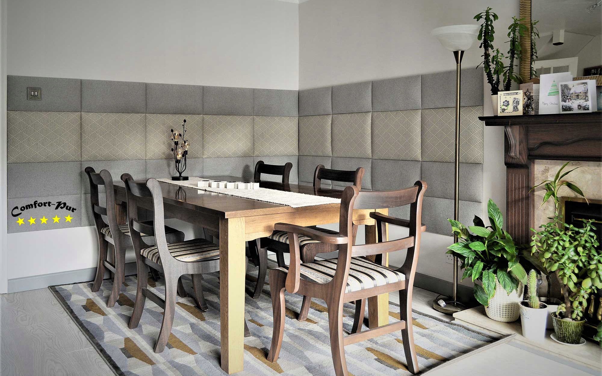 Panel tapicerowany do własnego montażu 60cm x 30cm Grubość 4 mm