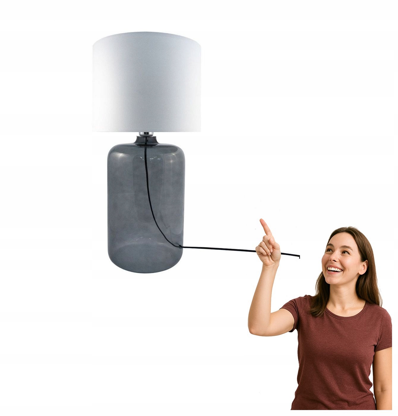 Stolová lampa Amarsa Grafit 5509WH Zuma Line