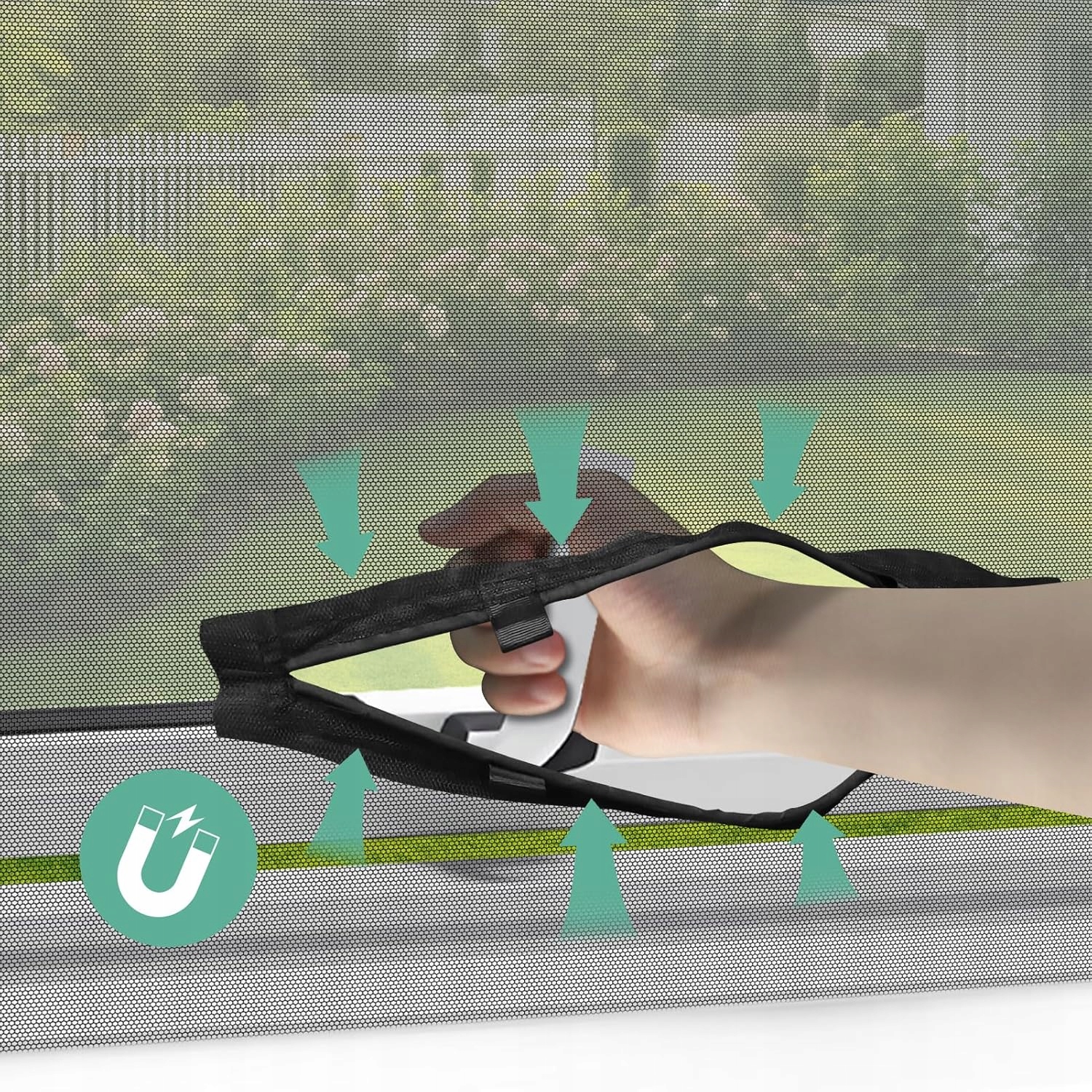 Moskytiéra Do Okna Síť Proti Magnet S Magnetem A Zipem Na Suchý Zip 150x180